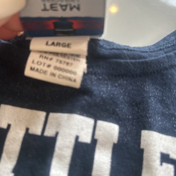 Seattle Seahawks Navy Silver Tank Top Sleepwear NFL Team Apparel Womens Large - Picture 4 of 7